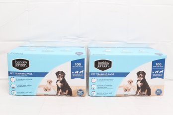 Two Boxes Of Berkley Jensen Pet Training Pads 100ct