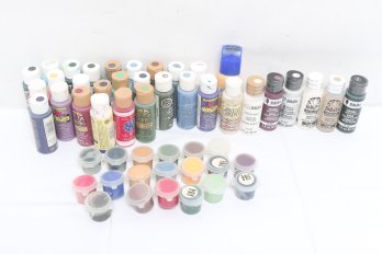 Large Collection Of Acrylic Craft Paints For Arts And Crafts Projects