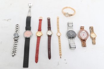 Mixed Wristwatch Lot Movado, Citizen, Betsey Johnson & Fashion Watches Untested Battery Needed