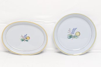 Two Arabia Finland 'windflower' Serving Platters