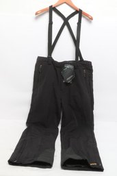 NOS-EMS Apollo Men's Black Snow Ski Pants XXL Waterproof Insulated Bib Style