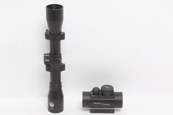 Ruger 4x32 Scope & Center Point Red Dot Sight Optics Lot Tested Working