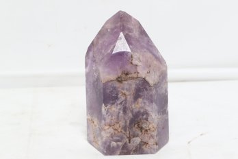 Stunning Amethyst Semi-polished Tower For Healing , Meditation And Home Decor