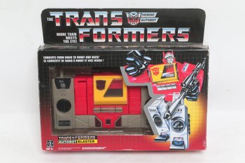 Transformers Autobot Blaster Figure With Box Incomplete Missing Blaster