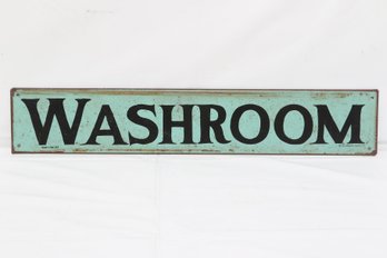 Vintage Style WASHROOM Metal Sign