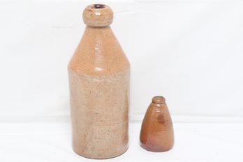 Two Antique Stoneware Bottles