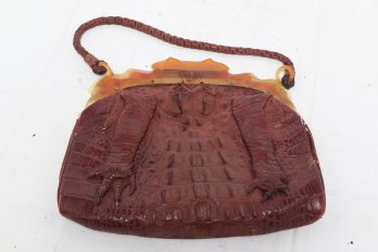 Vintage Genuine Alligator Leather Purse