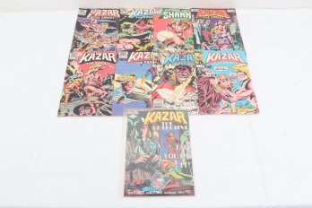 Group Of Vintage Marvel Comic Books  Kazar The Savage