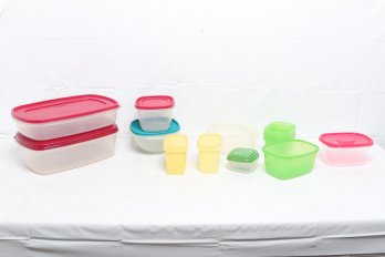 Group Of Small Plastic Storage Containers