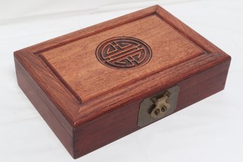 Vintage Chinese Wooden Jewelry Box
