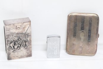 Group Of Vintage Smoking Related Items