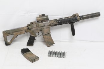 DPMS Panther Arms SBR X Crossman Fully Automatic Functioning Replica BB-Gun W/ Custom Paint & Extras