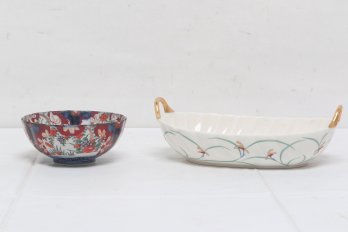 Two Vintage/antique Oriental Dishes