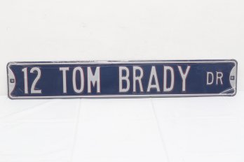 12 Tom Brady Dr Heavy Duty Metal Decorative Street Sign - New