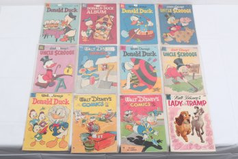 Group Of Vintage 10c Golden Age  Disney Comic Books