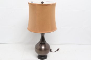Stiffel Brass Table Lamp With Original Shade