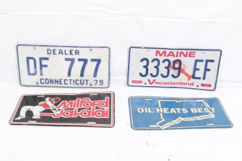 Group Of Vintage Mixed License Plates