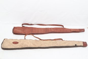 Two Vintage Gun Cases For Rifles Or Shotguns