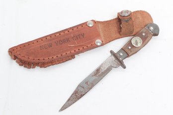 1940's Small Bowie Knife - Souvenir Of New York City