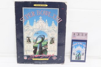 Super Bowl XXII Ticket Together With Super Bowl Official Game Program