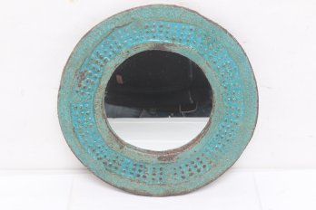 Interesting Stoneware Wall Mirror