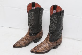 Nocona Western Lizard Cowboy Men's Boots Size 7