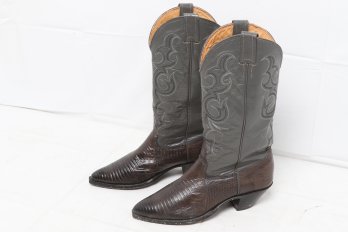 Nocona Western Lizard Cowboy Men's Boots Size 7