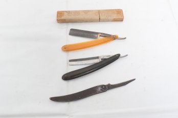 Group Of Antique Straight Razors