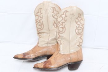 Nocona Western Lizard Cowboy Men's Boots Size 7