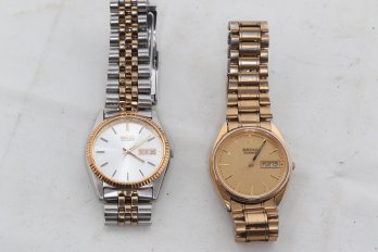 Two Vintage Seiko Men's Wrist Watches