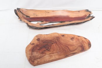 Cherry Burl Wood Turned Decorative Pieces