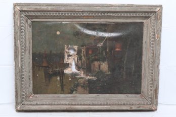 Svend Svendsen ( 1864 - 1945 ) Oil Painting On Canvas For Restoration In Original Frame