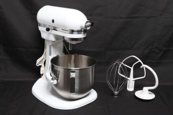 Kitchen Aid Heavy Duty Mixer Model K5SS With Stainless Bowl & Accessories (all Functions Tested)