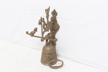 Antique/vintage Wall Mounted Brass Monastery Bell