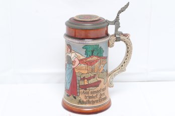 Antique Art & Crafts German Masterschutz Pottery Stein