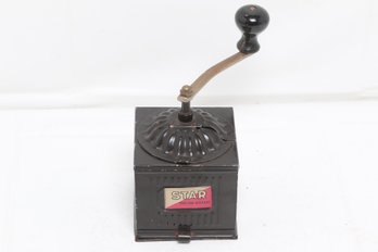 Antique 'star Macina Acciaio' Manual Coffee Grinder