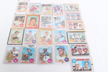 Lot Of 1968 Topps Star Baseball Cards - Pete Rose , Roger Maris, Hank Arron, Tom Seaver And Others