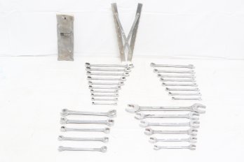 Large Group Of Craftsman Mechanic Combination Wrenches