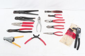 Group Of Various Vintage Mechanic Pliers