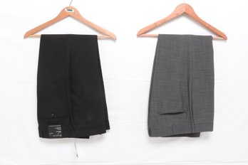 Two Pairs Of Men's Dress Pants Size 32 X30 New With Tags