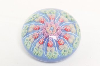 Vintage Perthshire Millefiori Glass Paperweight