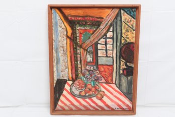Vintage Henri Matisse Oil Painting Copy Done In 1987