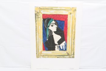Vintage Large ' Jacqueline' Print By Pablo Picasso Printed In France