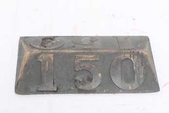 Vintage Very Heavy Brass Golf Marker 150 Yard