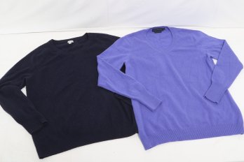 Two Cashmere Sweaters Size XL