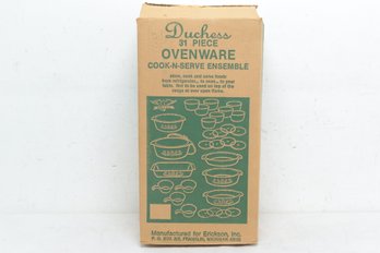 New, Open Box- 31 Piece Duchess Cook-n- Serve Ensemble