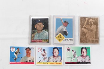 Lot Of Mickey Mantle And Babe Ruth Baseball Cards