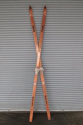Vintage Trak Loipe Wooden Cross-county Skis