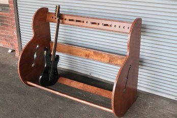 Great Quality Inlayed Multi-guitar Case Storage Rack/stand