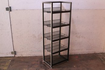 5 Shelf Steel Storage Rack (55'tall X 20' Wide X 14' Deep) With Leveling Feet